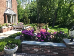 residential landscaping completed project plant box