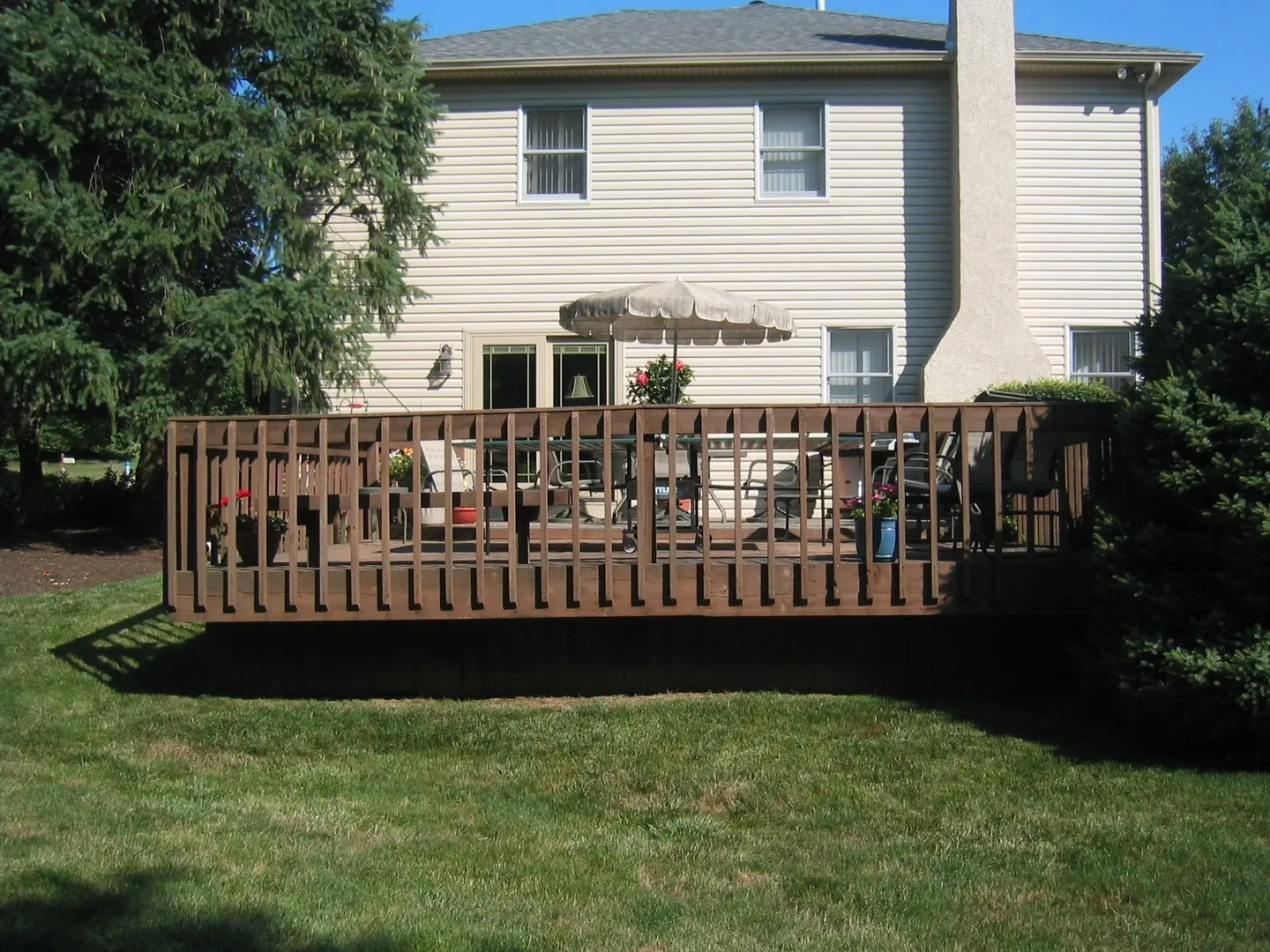 outdoor deck of a residential property