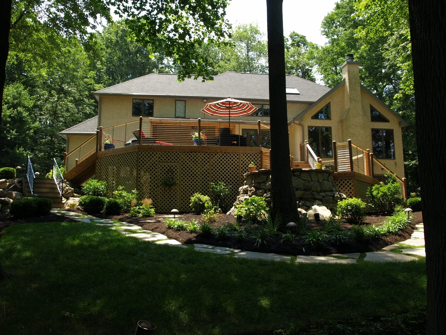 a residential property deck